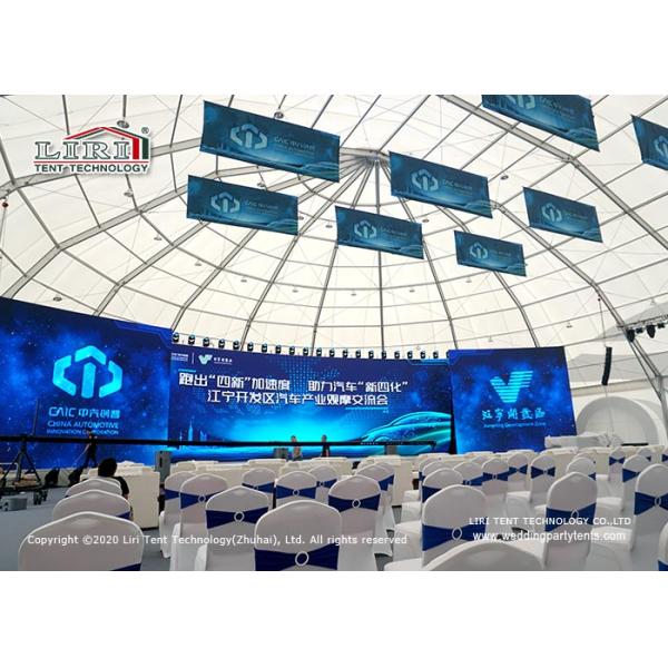 40m Wide Outdoor Event Tents Hall Translucent Cover Multi Polygon Gable Ends For New Product Launch