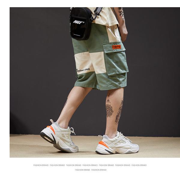 Short largo reto Polo Cargo Shorts de Streetwear dos homens do pé