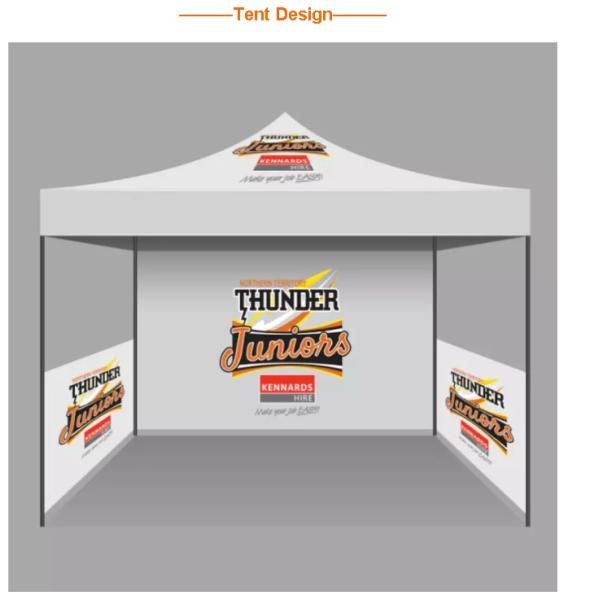 Washable Outdoor Craft Show Tents Full Color Heat Transfer Printed Full Wall