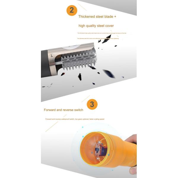 30-Second Fish Scaler Machine Handheld Electrical Scaler for Quick Scale Removal