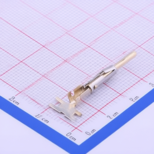 Tin plated stamped pin contact Amphenol SP16M1F compatible with 16 to 18 AWG wire and ECO-MATE series