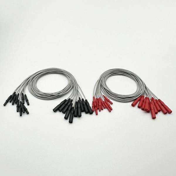 Eletrodo 1.5MM 2mm Pin Fêmea a 1.5MM 2mm Homem Tens de Chumbo fio Agulha Tens de Chumbo