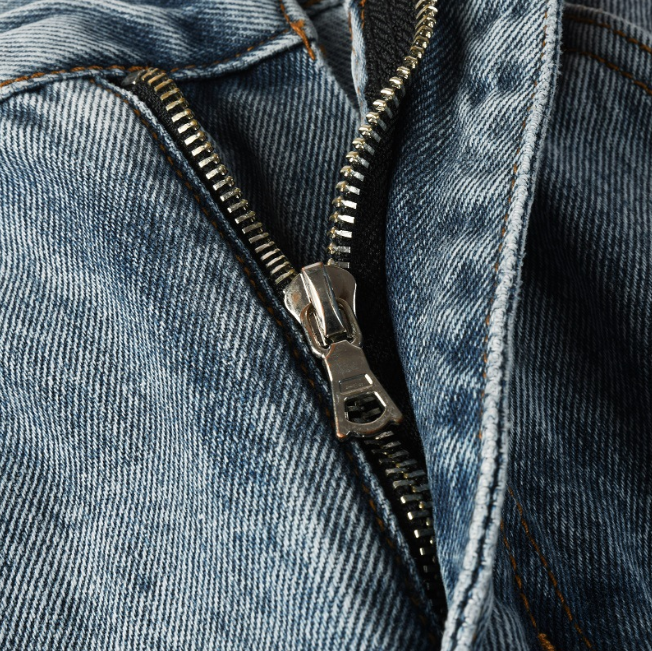 Washed Ripped Denim Jeans Flare Street Denim Jeans With Whisker Detailing