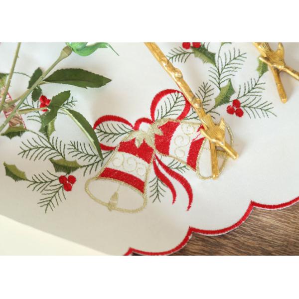 Embroidered Personalized Fashion Gifts Plain Style Decor Christmas Table Napkins