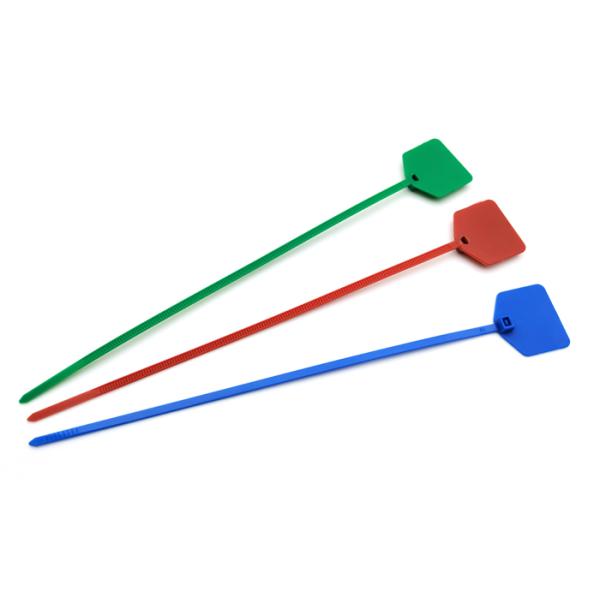 Custom 220mm Length Writeable Coloured Cable Ties With 30*21 Mm Marking Area