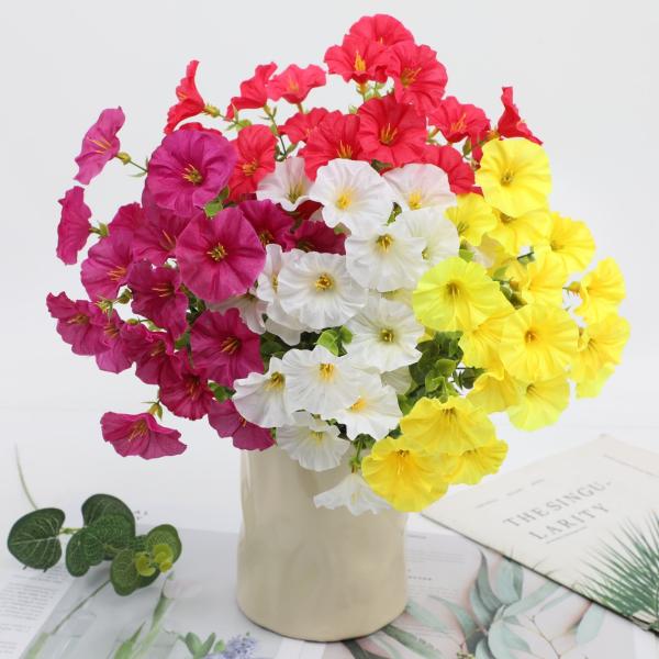 Artificial simulated morning glory outdoor home decoration ornaments