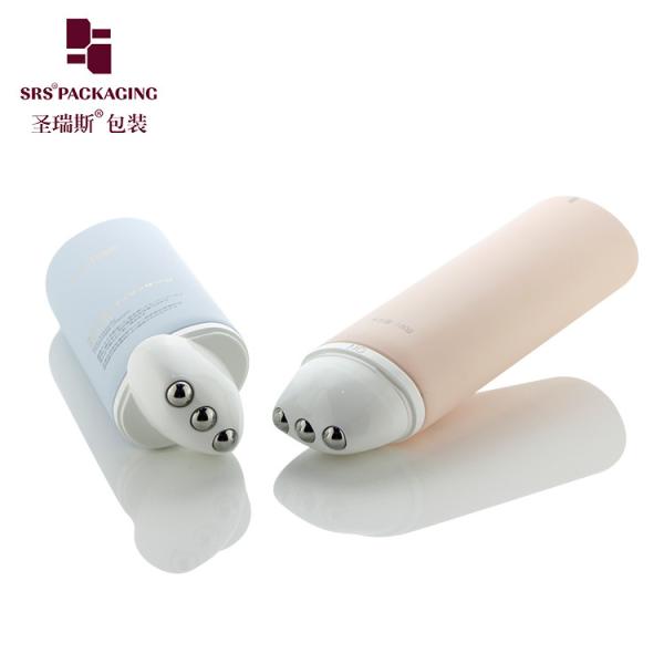 Oval Shaped PE 3 Steel Roller Ball Applicator Tube D50mm For Massaging Gel Serum