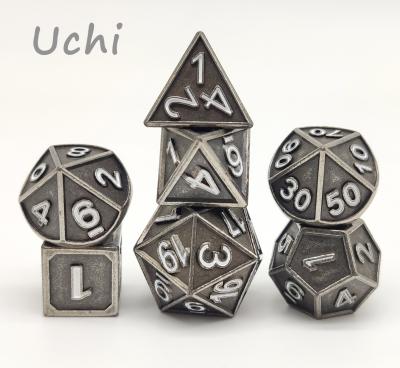 Nontoxic Portable Black Polyhedral Dice , Wear Resistant Tiny D20 Dice