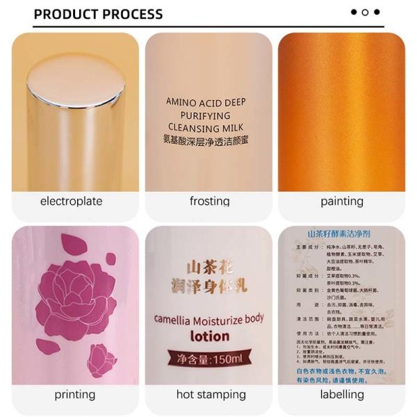 200ml Pump Or Flip Cap Plastic Cosmetic Bottles Made From PET Material Customized Options For Various Cosmetic Packaging Needs