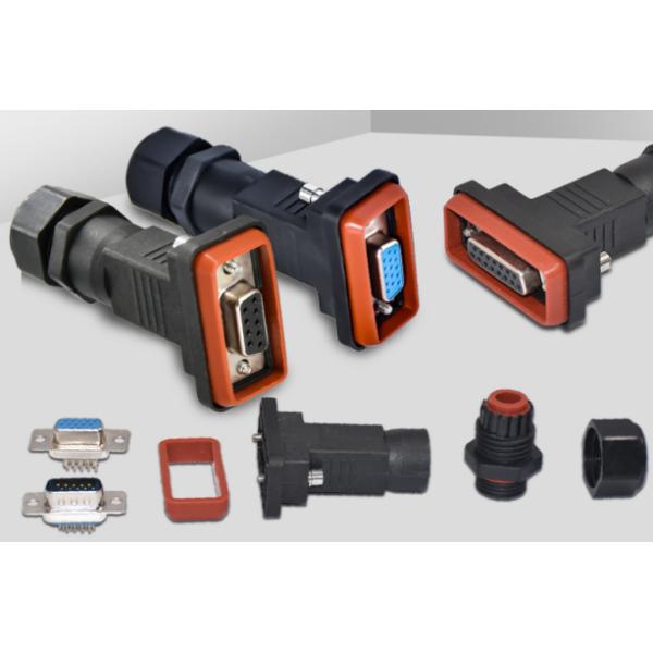 Аудио видео- водоустойчивый Pin кабельного соединителя 9 - соединитель 15 Pin мужской женский d под