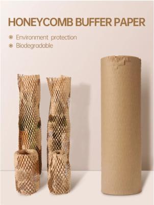 Eco Friendly Buffer Kraft Wrapping Paper Cushion Void Filling Roll