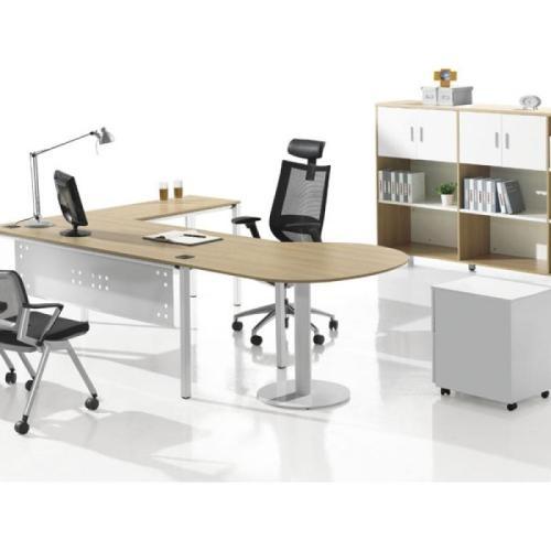 Simple Design Particle Board Office Desk , Executive Solid Wood Conference Table