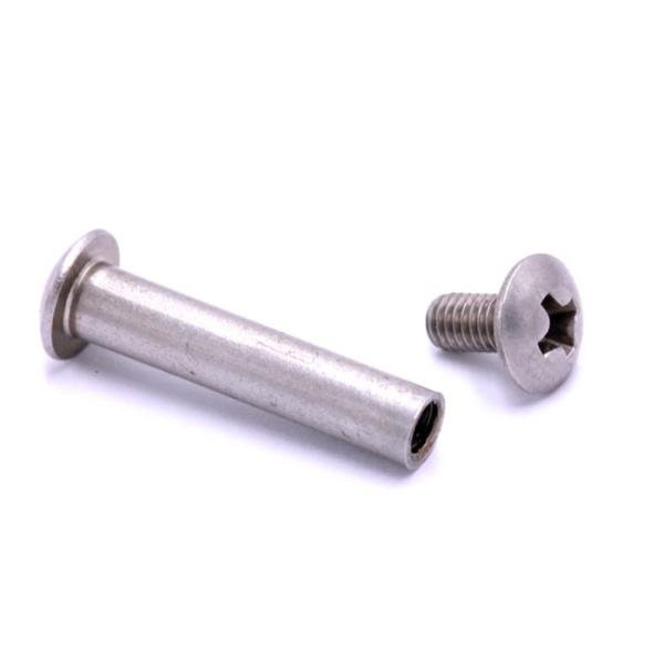 OEM Cross Flat Pan Head Binding Stainless Steel Chicago Screws Male And Female