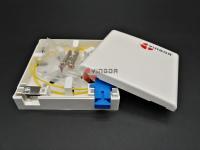 1 panneau optique de prise de Sc UPC de boîte d'arrêt de fibre du port pp Ftth avec le collier en métal