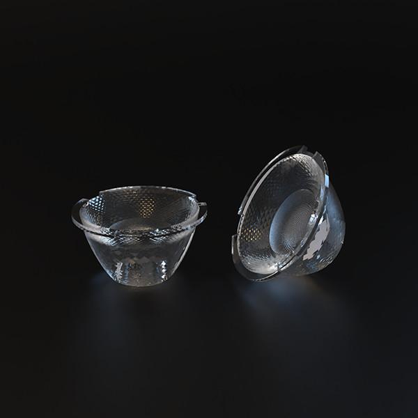 Dual Color Mixing Led Optics Lenses PMMA Material VA 15° For Recessed Light