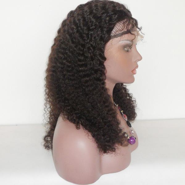 Afro Curl  Virgin Human Hair Full Cuticle Brazilian Lace Wigs for african women