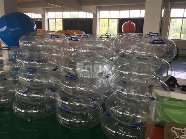 Transparent Single Tube , Amusement Float Toys Inflatable Water Swimming Ring
