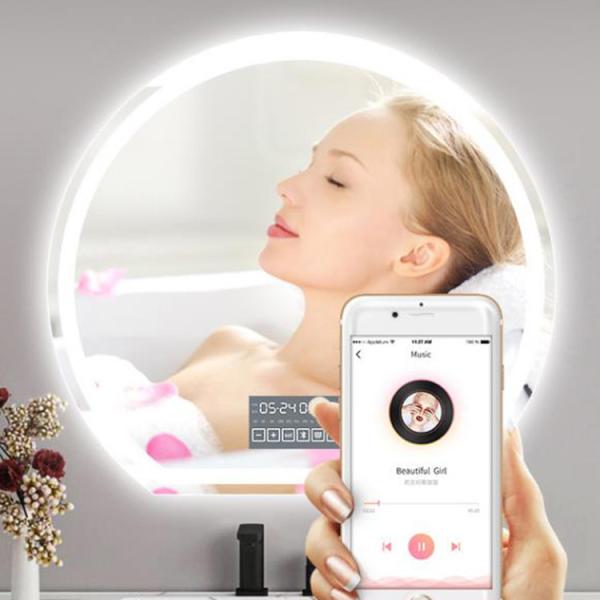 Customized LED Round Bathroom Mirror Aluminum LED Lighted Bathroom Mirror 12V Voltage