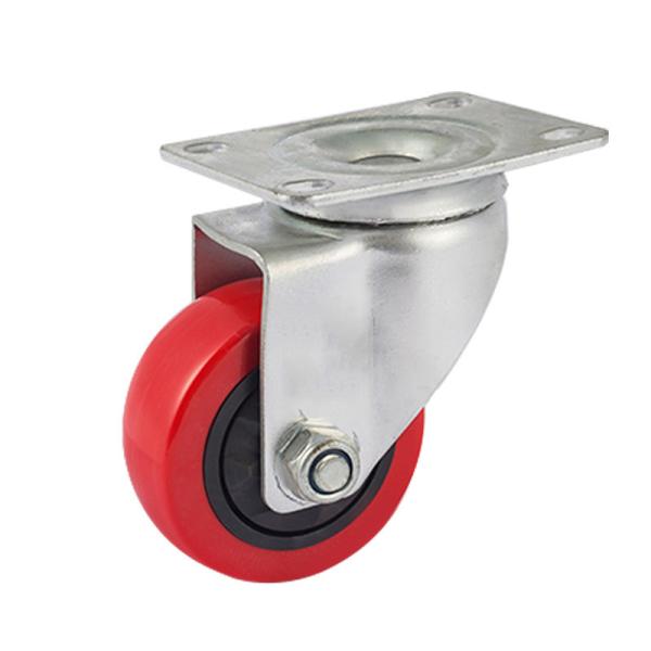 Flat Free Plate Ball Furniture Caster with Brake Installation Height 103mm/128mm/155mm