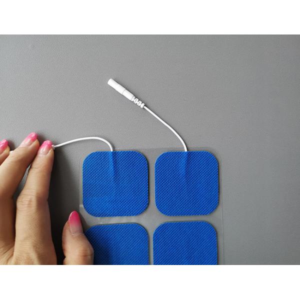 skin tightening tens electrodes 5X5cmBlue harmless cloth with physiotherapy equipments4 electrodes