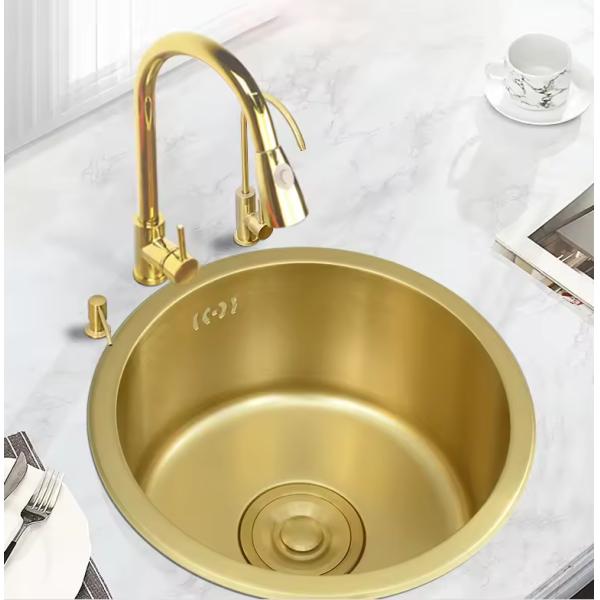 Modern Design Stainless Steel Handmade Undermount Single Bowl Kitchen Sink with One Hole