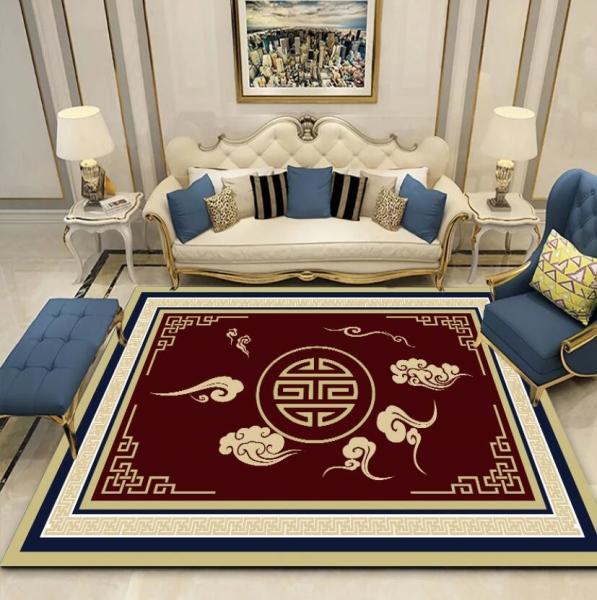 Chinese Classic Crystal Velvet Sofa Bedroom And Living Room Floor Carpets 160*230cm