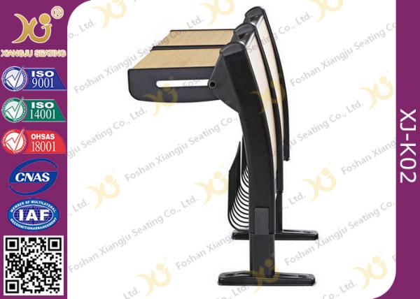 Cold Roll Steel Book Holder College Classroom Furniture With Writing Desk