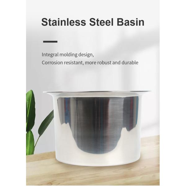 Weather Resistant Calf Hutch Parts 8L Stainless Steel Calf Buckets For Water / Milk / Food Filling
