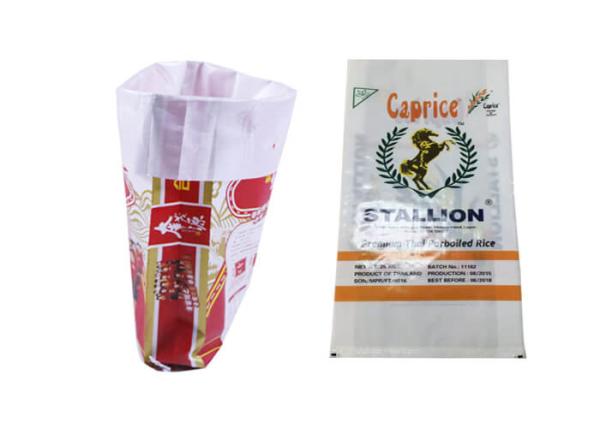Recycling Woven Polypropylene Feed Bags 10kg 25kg BOPP Printing