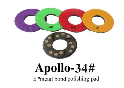 protections de résine de diamant de 11mm avec l'abrasif de polissage en esclavage en métal pour le béton/ciment