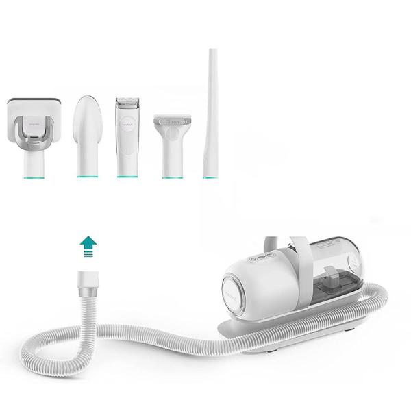 1.3m Power Cord 5 in 1 Electric Dog Grooming Kit with Innovative Pet Vacuum Cleaner