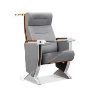 Silla de auditorio plegable acolchada con reposabrazos