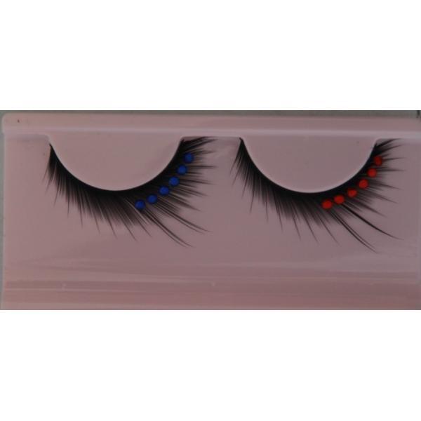 Cat Eye False Lashes With Diamond Decoration , Fashion False Eyelashes