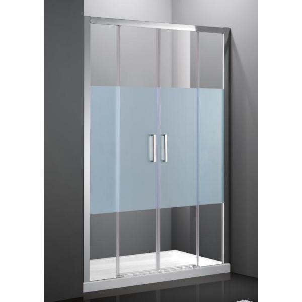 Стеклянная ванная душа, складной душевой экран с алюминиевым каркасом