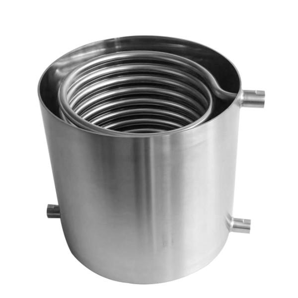 6 Stainless Steel Coaxial Heat Exchanger Square Head  Corrosion Resistance