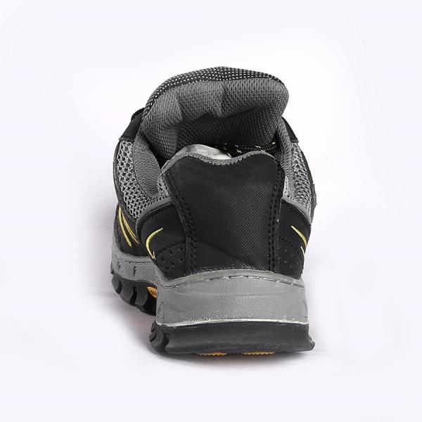 Slip Resistant Unisex Leather Mesh Low Cut Safety Shoes Rubber Work Boots Footwear Comfortable EVA Insole