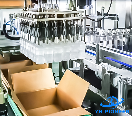 220В 50Гц Бутылочная упаковочная машина Станция из нержавеющей стали Управление ПЛК