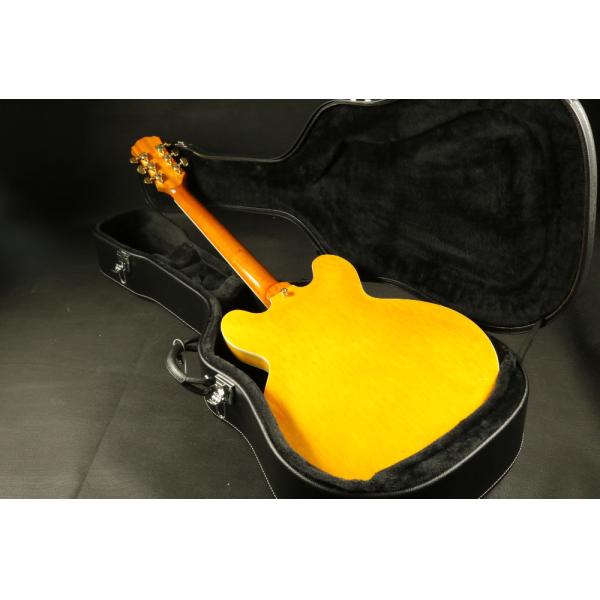 High Quality amber hollow body jazz 335 bigsby bridge electric guitar Guitar