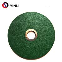 Fibra de vidro que suporta a cor verde abrasiva do disco de um corte de 4 polegadas para a pedra de Inox