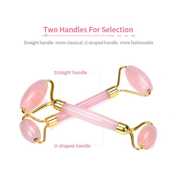 Камень Guasha кварца ролика стороны нефрита двойного обруча изготовленный на заказ