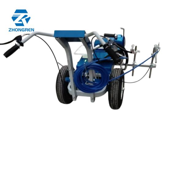 Small Electric Airless Road Marking Machine Battery Powered Cold Spray Paint Sprayer For Road Line Marking