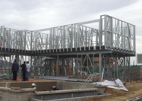 Casas pré-fabricadas galvanizadas de aço leve de dois andares