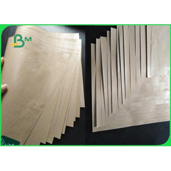 el PE coaed el papel de Kraft El agua 40gsm resistente PE cubrió el rollo del papel de Kraft los 90cm en Brown y blanco