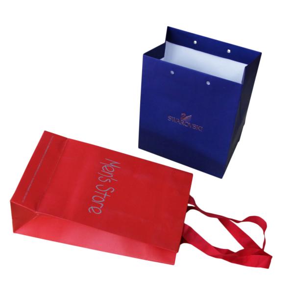 Colorful Gift Small Paper Carrier Bag Recycle For Christmas Day