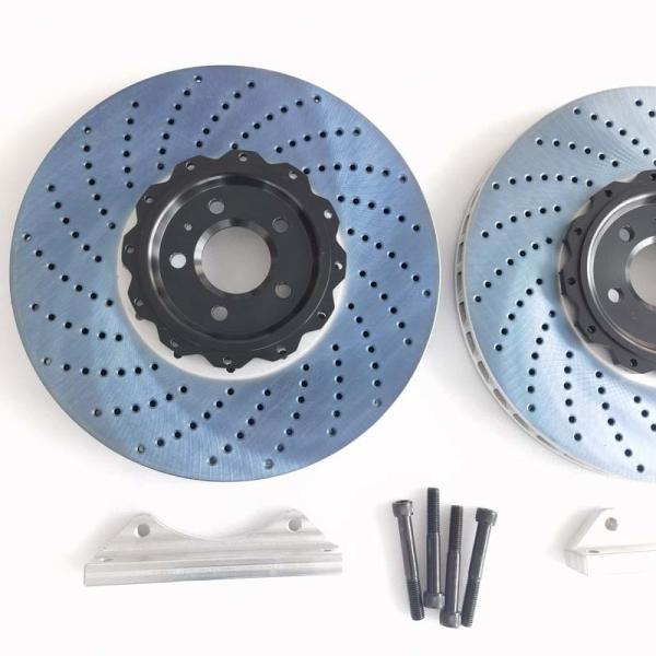 22 inch Cast Iron Brake Disc 420*40mm Perforated Rotor With Center Bracket