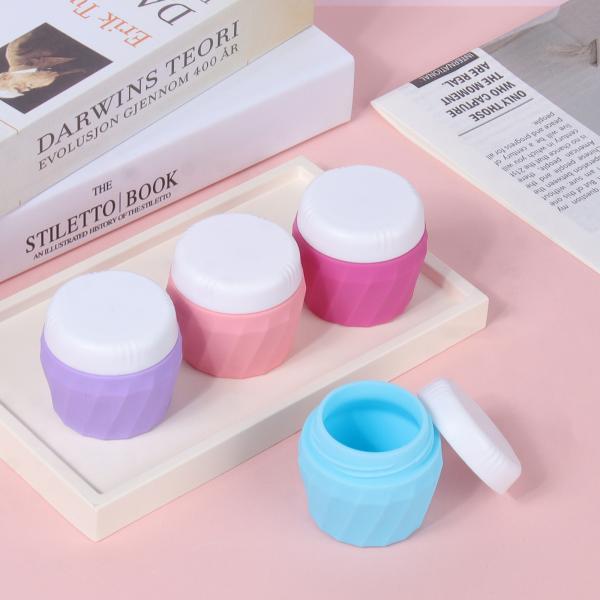 30 ml de bocal de voyage en silicone étanche aux fuites avec couvercle à vis