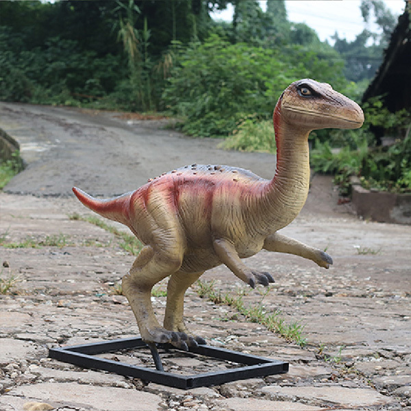 Durable Realistic Fiberglass Dinosaur Statues Outdoor Waterproof