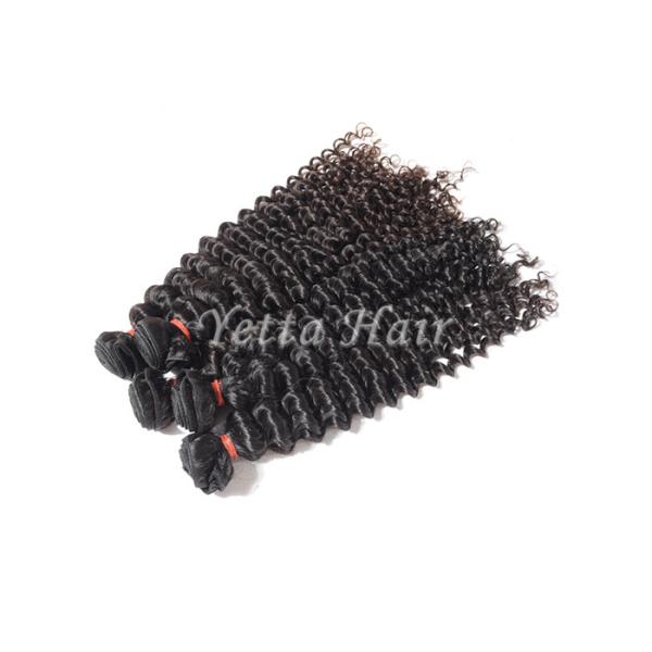 Customized Unprocessed Brazilian Deep Curly Virgin Hair No Nits And No Lice