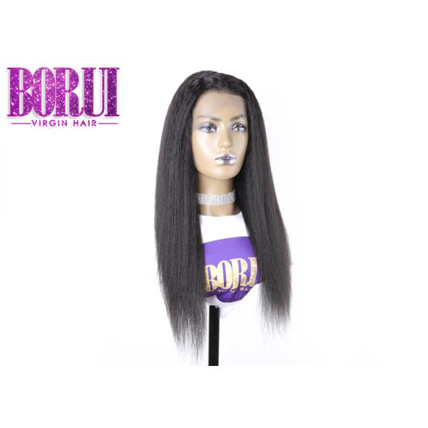 Swiss Lace Full Lace Human Wigs Glueless Kinky Straight Wig Dyed Bleach