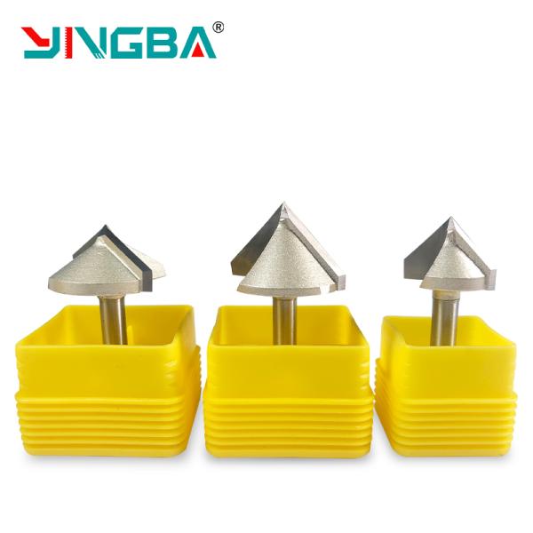Tideway 6mm Shank CNC Router Bit Tools Face Milling Cutter Carbide 3D V-Groove V Bit for Woodworking Tin Coating OEM Customized